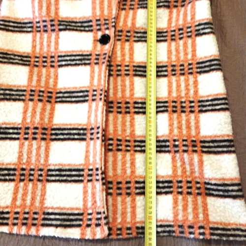 Checked women's coat Via Toscana made in Italy like new, multicolor