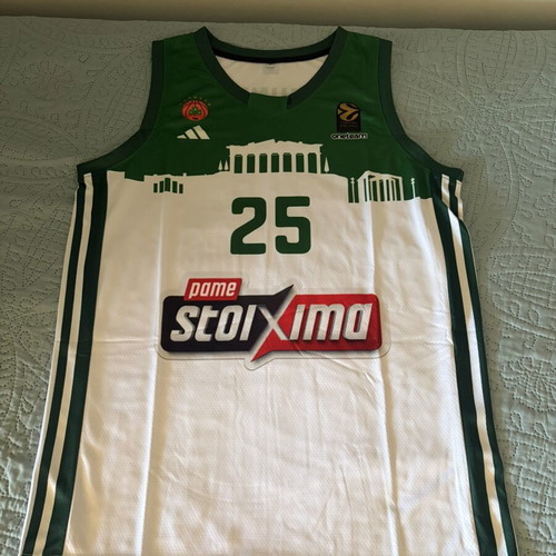 Panathinaikos EuroLeague Acropolis Jersey Kendrick Nunn #25 Large new