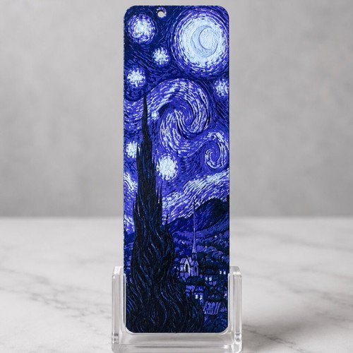 Van Gogh Starry Night 3D printed bookmark