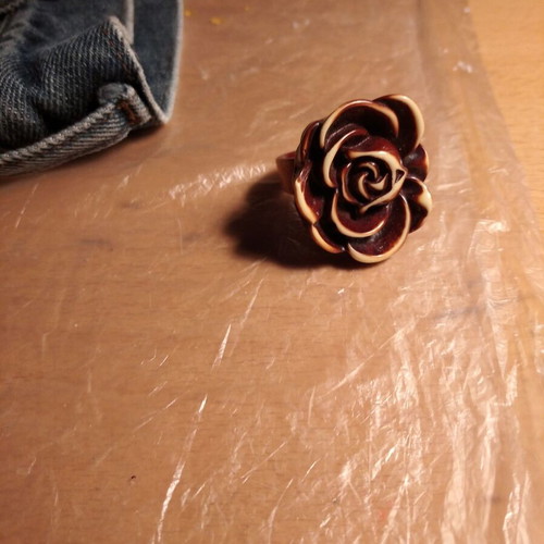 Wooden carved ring