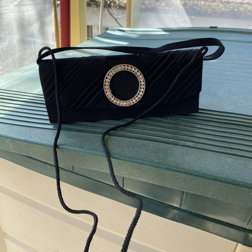 Women's shoulder bag new, black, detachable strap