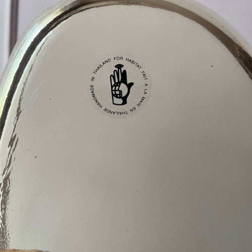 Habitat Vintage Handmade Glass Plate New