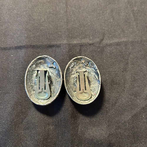 Vintage 925 silver set bracelet and clip-on earrings used