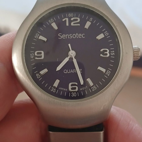 Philishave Sensotec Vintage Watch like new, black and silver