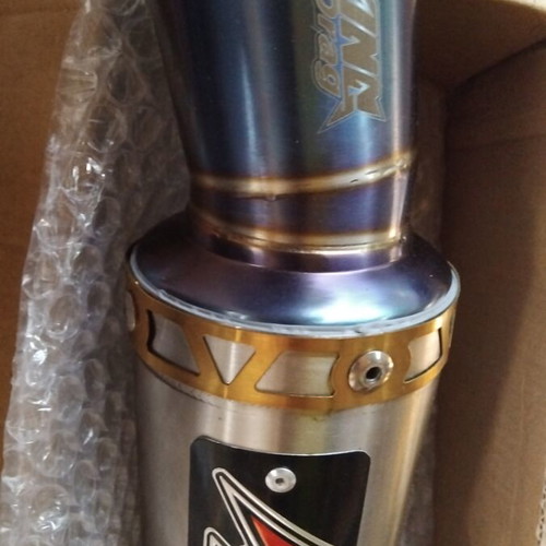 King Drag 51mm motorcycle exhaust with springs