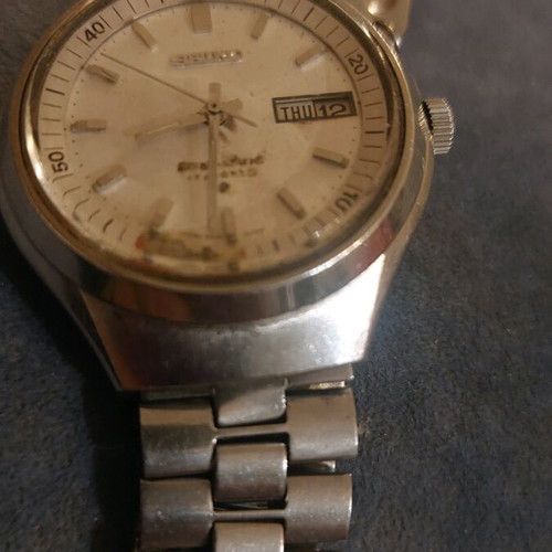 Seiko Bell Matic watch used with manual winding