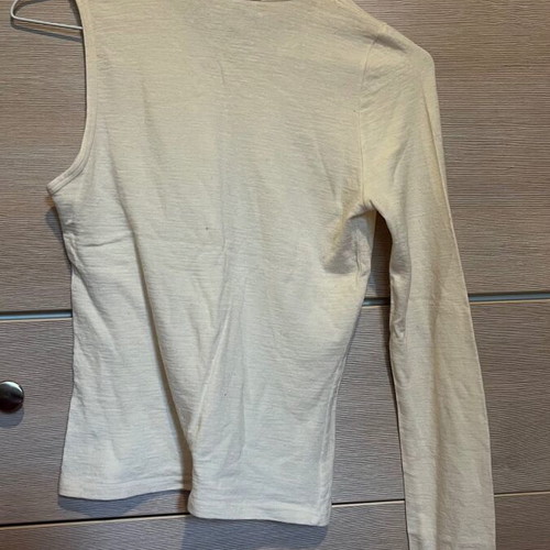 Sisley long-sleeve blouse white new, size small