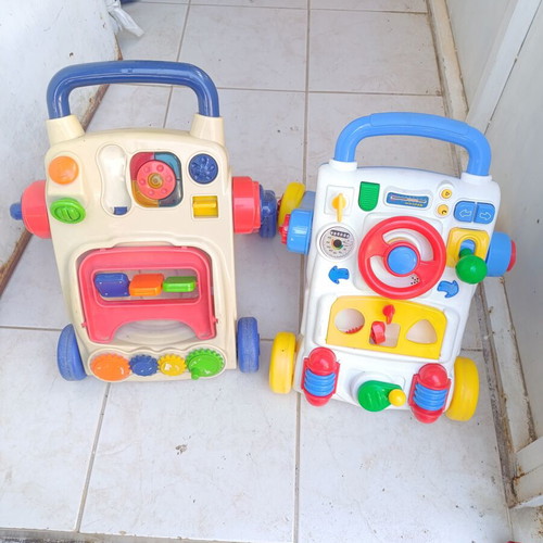 Baby walkers used, set of two