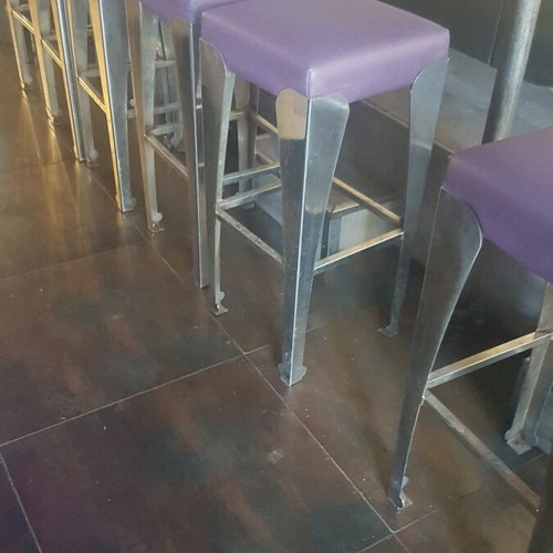 Bar stool used nickel Almeco