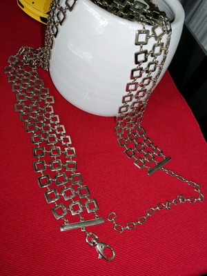 Women's inox belt like new, silver