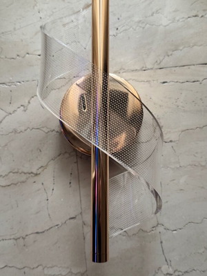 Led wall light new in gold color