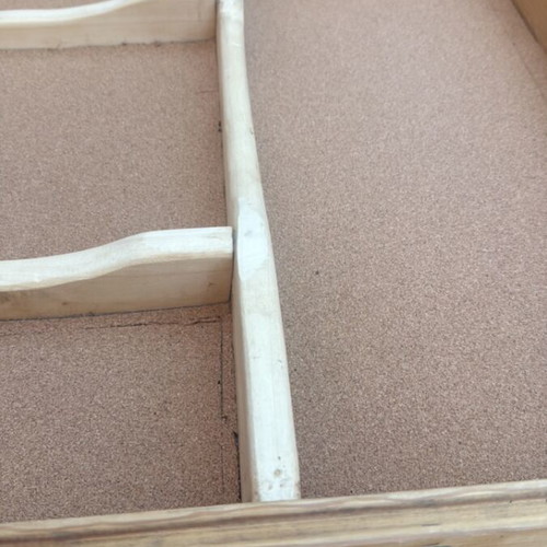 Wooden bench handmade like new with base