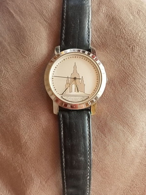 Sonderedition Frauenkirche Dresden wristwatch like new, leather strap