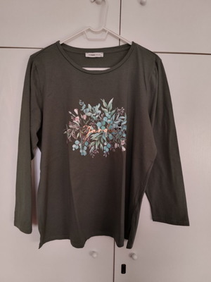 LC Waikiki Grace long-sleeve blouse 2XL new, cotton, cypress green