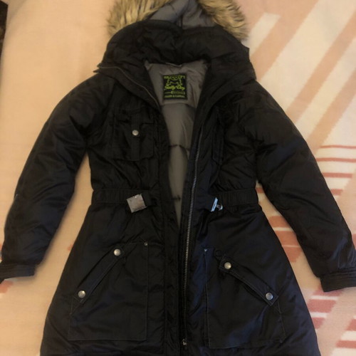 Alouette Planet Long Jacket like new, size XL-XXL, black and gray