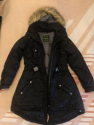 Alouette Planet Long Jacket like new, size XL-XXL, black and gray