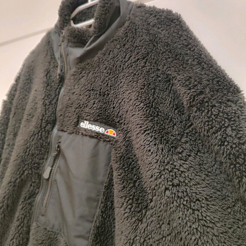 Ellesse Cervacol Sherpa men's fleece jacket XL like new, black