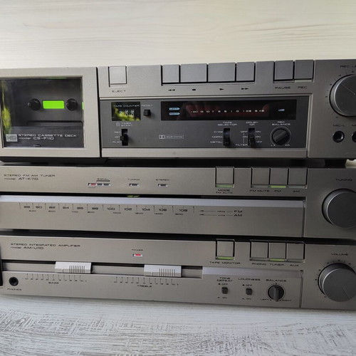 Akai 110 Audio Stack used, amplifier AM-U110, tape deck CS-F110, tuner AT-K110