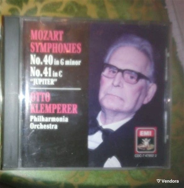  OTO KLEMPERER-MOZART SYMPHONIES-NO 40 IN G MINOR-NO 41 IN C JUPITER