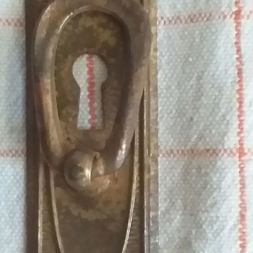Old hardware items used, set of decorative handles and locks