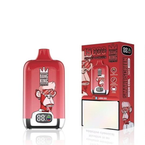 Bang King Vape 15k new, Lush Ice flavor, 2% nicotine