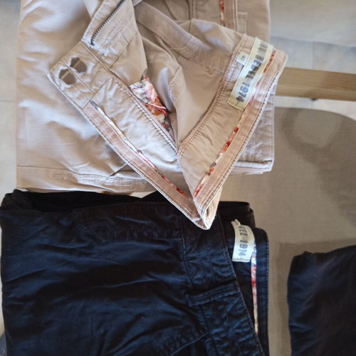 Soul Rebel pants in beige and black, size S