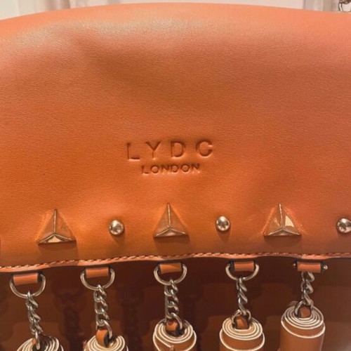 Lydc London crossbody bag brown like new with chain