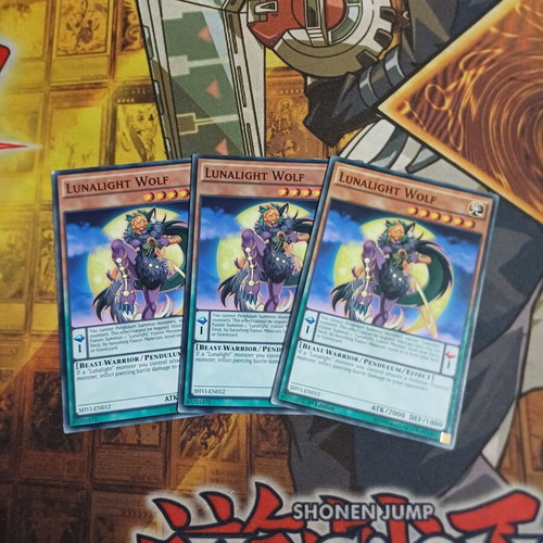 Lunalight Wolf playset used, 3 cards