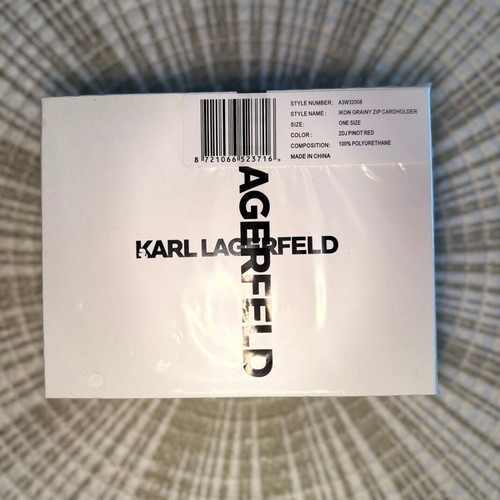 Karl Lagerfeld Ikon Small Wallet new, red