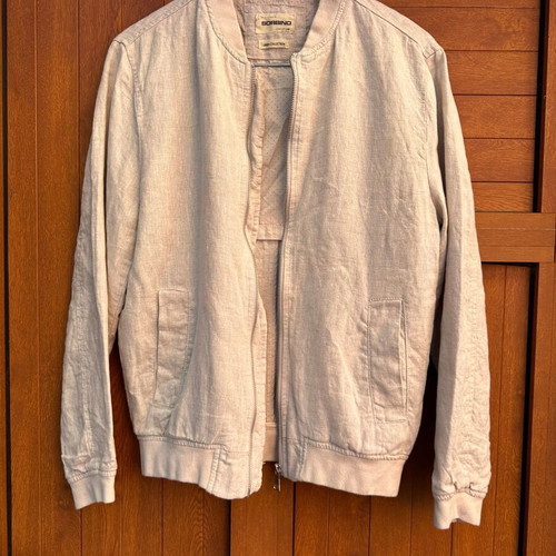 Linen bomber Sorbino like new, men's, ecru color, size S