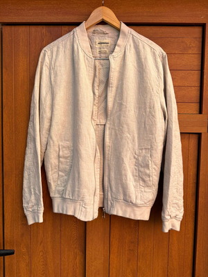 Linen bomber Sorbino like new, men's, ecru color, size S