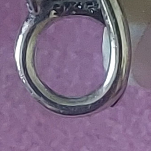 A.L.E. flower charm with white zirconia