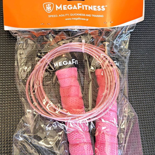 Crossfit jump rope with wire cable new pink