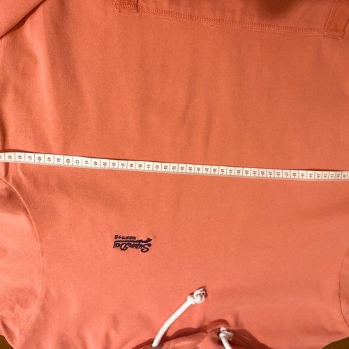 Superdry hoodie like new, pink coral, unisex, size L slim fit
