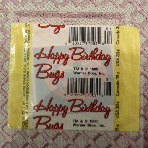 Panini Happy Birthday Bugs sealed sticker pack new
