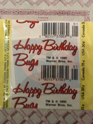 Σφραγισμένο φακελάκι Panini Happy Birthday Bugs καινούργιο