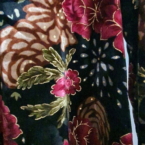 Velvet dress-tunic new, multicolor, size L