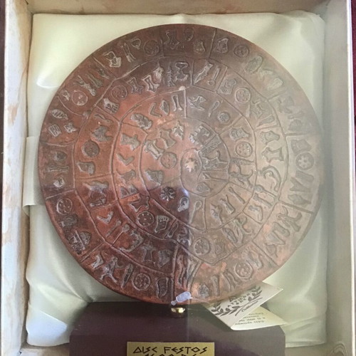 Phaistos Disc new in box with labels