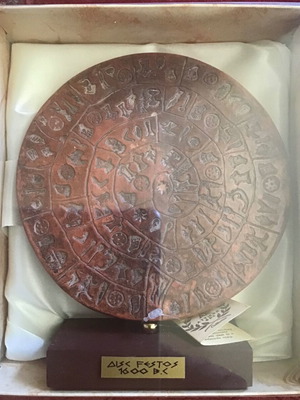 Phaistos Disc new in box with labels