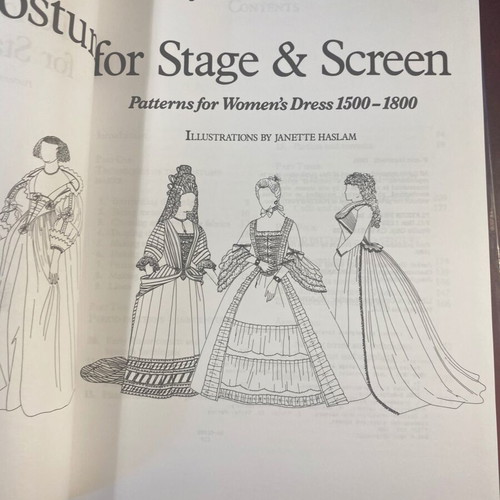 Period Costume for Stage & Screen like new, patterns for women's dresses 1500-1800