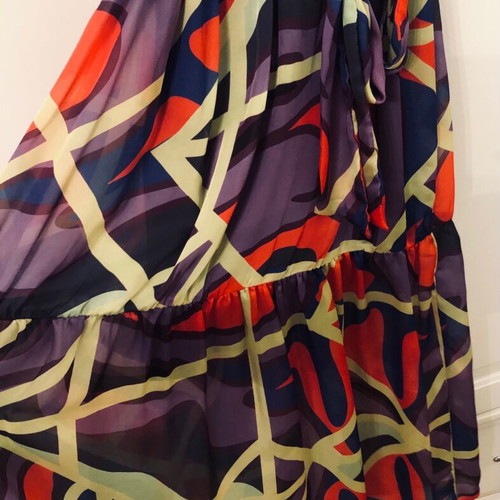 Innocent Multicolor Dress S New With Straps And Belt