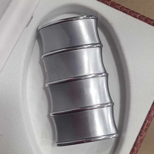 Silver lighter new with box, refillable with gas