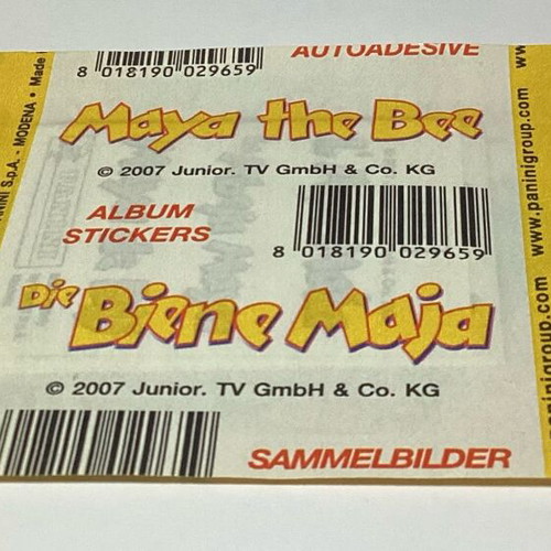 Panini sealed sticker Maya the Bee new