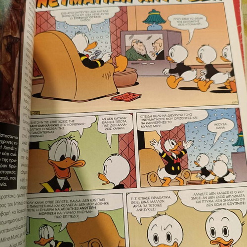 Set of 3 double comics used, Romano Scarpa, Don Rosa returns