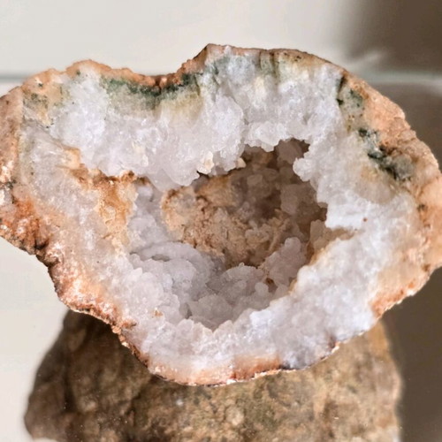 Geode Quartz Stone new from Morocco, set of 2 pieces