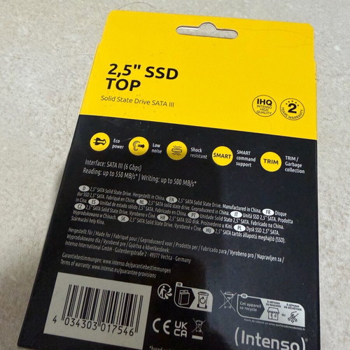 Intenso Top Perform SSD 512GB 2.5'' SATA III καινούργιο