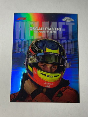 2024 Topps Chrome Formula 1 Helmet Collection Oscar Piastri like new