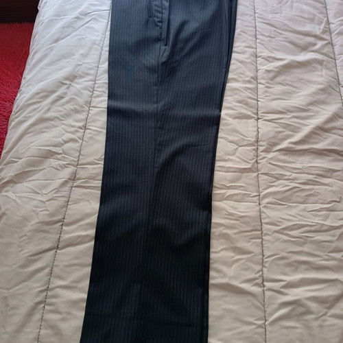 Ted Lapidus suit blue with thin stripe like new