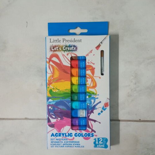 Tempera paints new, multicolored set