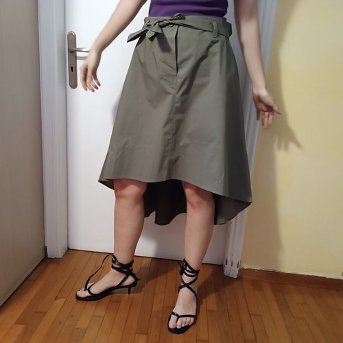 BSB asymmetrical summer skirt in khaki, like new